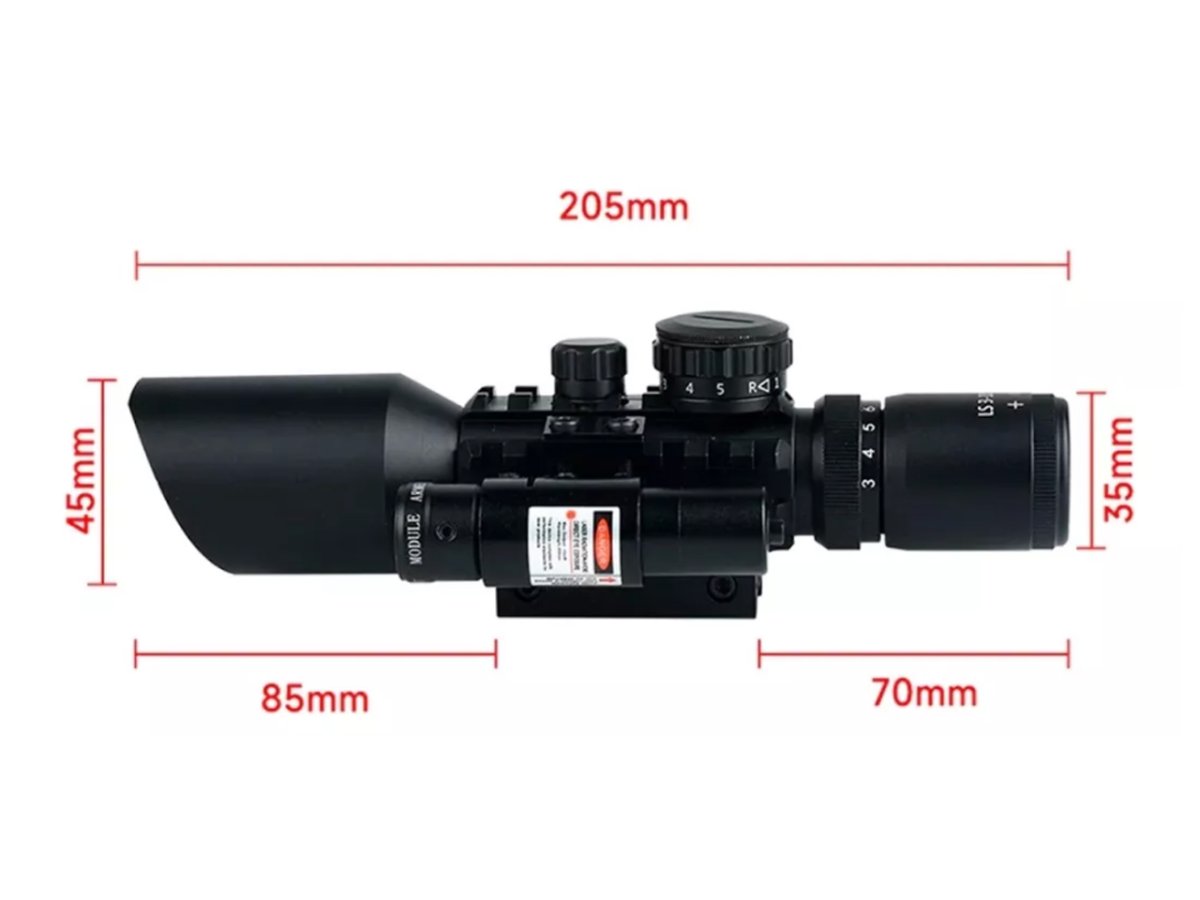 ACOG 3-10×42 COM MIRA LASER – TRILHOS 11 E 22MM - Image 4