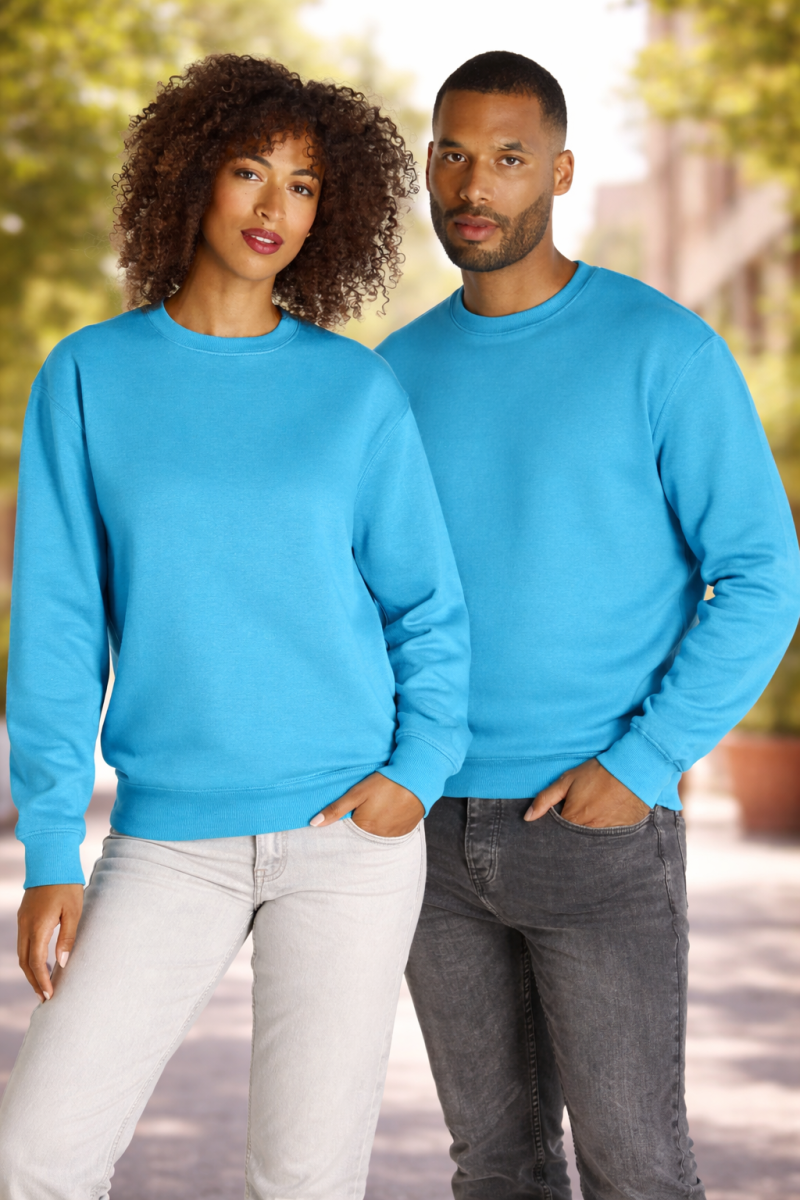 Sweatshirt Unissexo com Gola Redonda – Algodão e Poliéster Reciclado, 290 g/m² - Image 2